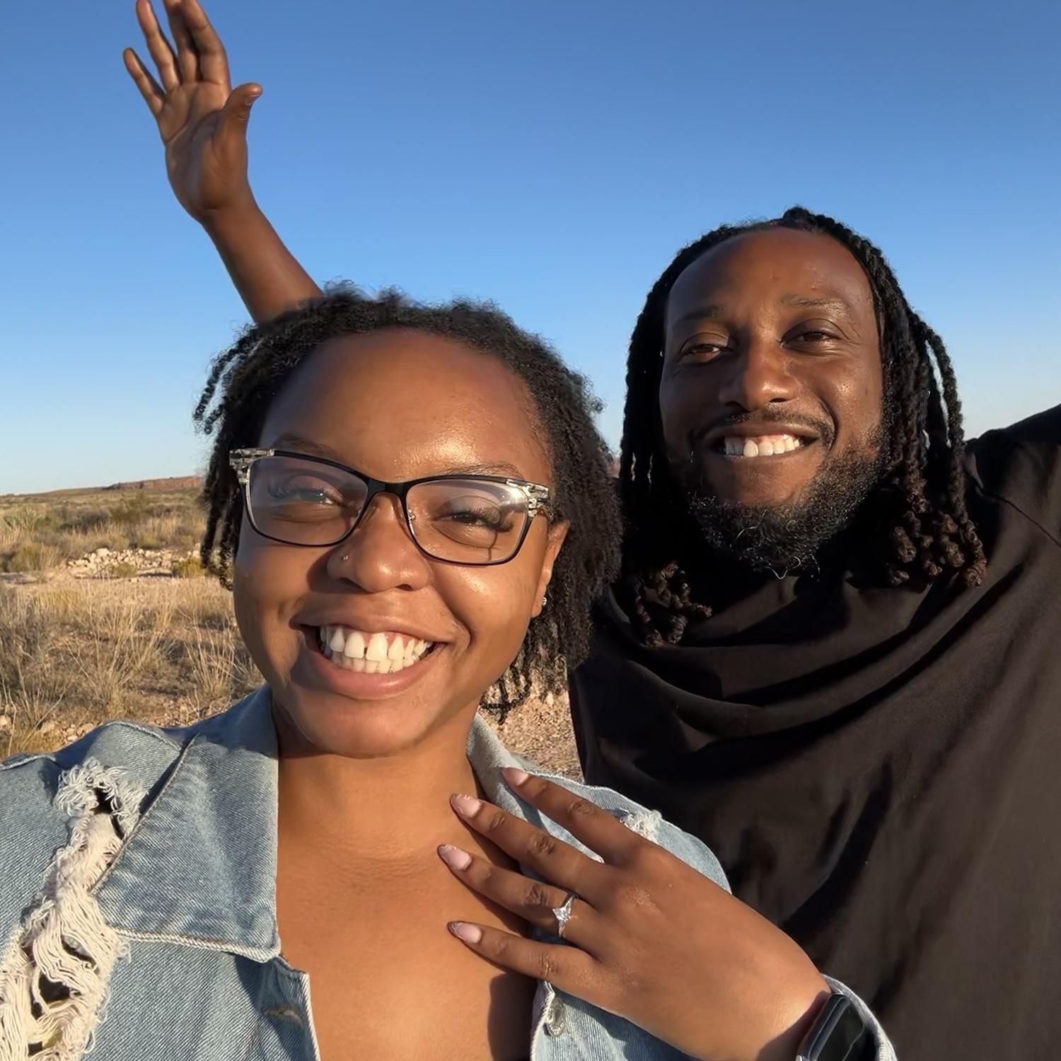 First picture as an engaged couple!