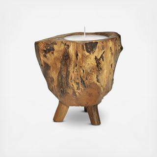 Wood Stand Candle