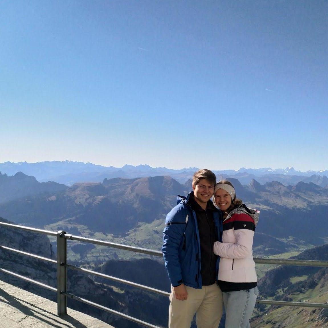 During our stay with the lovely Keller family in October 2019, they took us on the most stunning trip to the top of the Alps for the day - you could see about four different countries from the top!