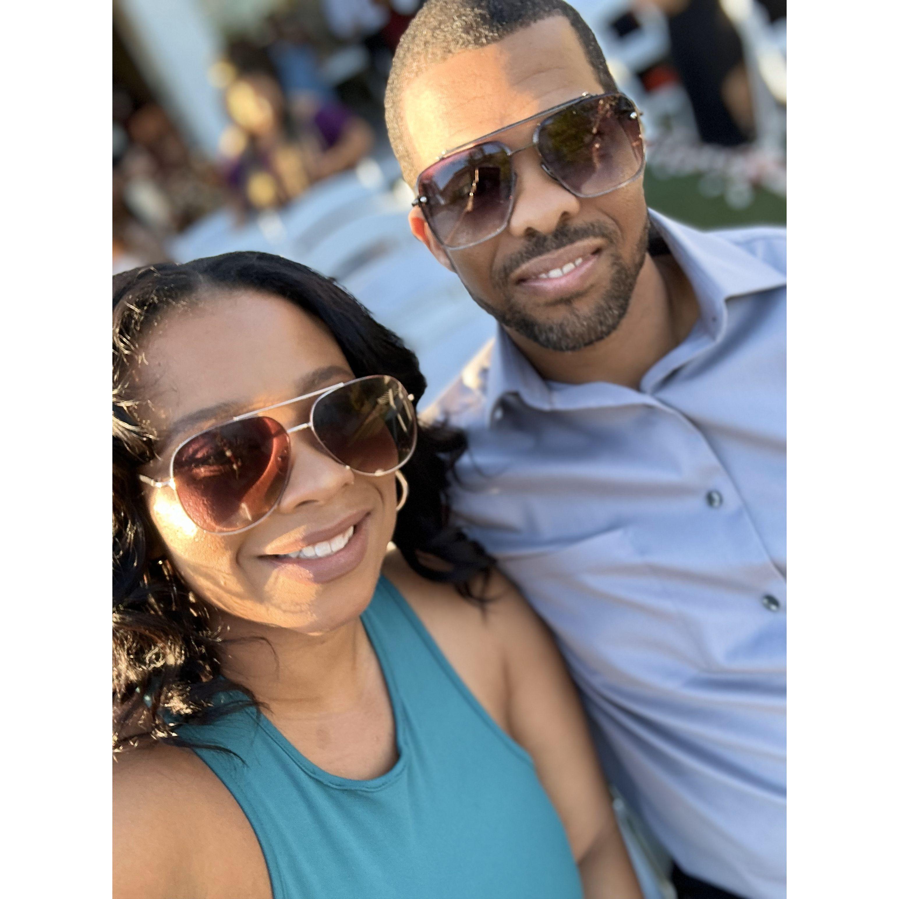 Us at a friend's wedding!
