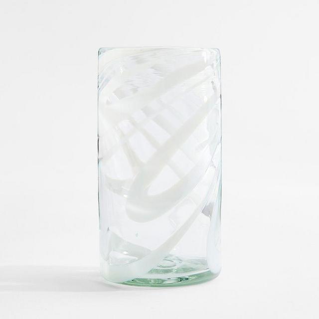 Vetri Swirl Tall Tumbler, Set of 4 - White