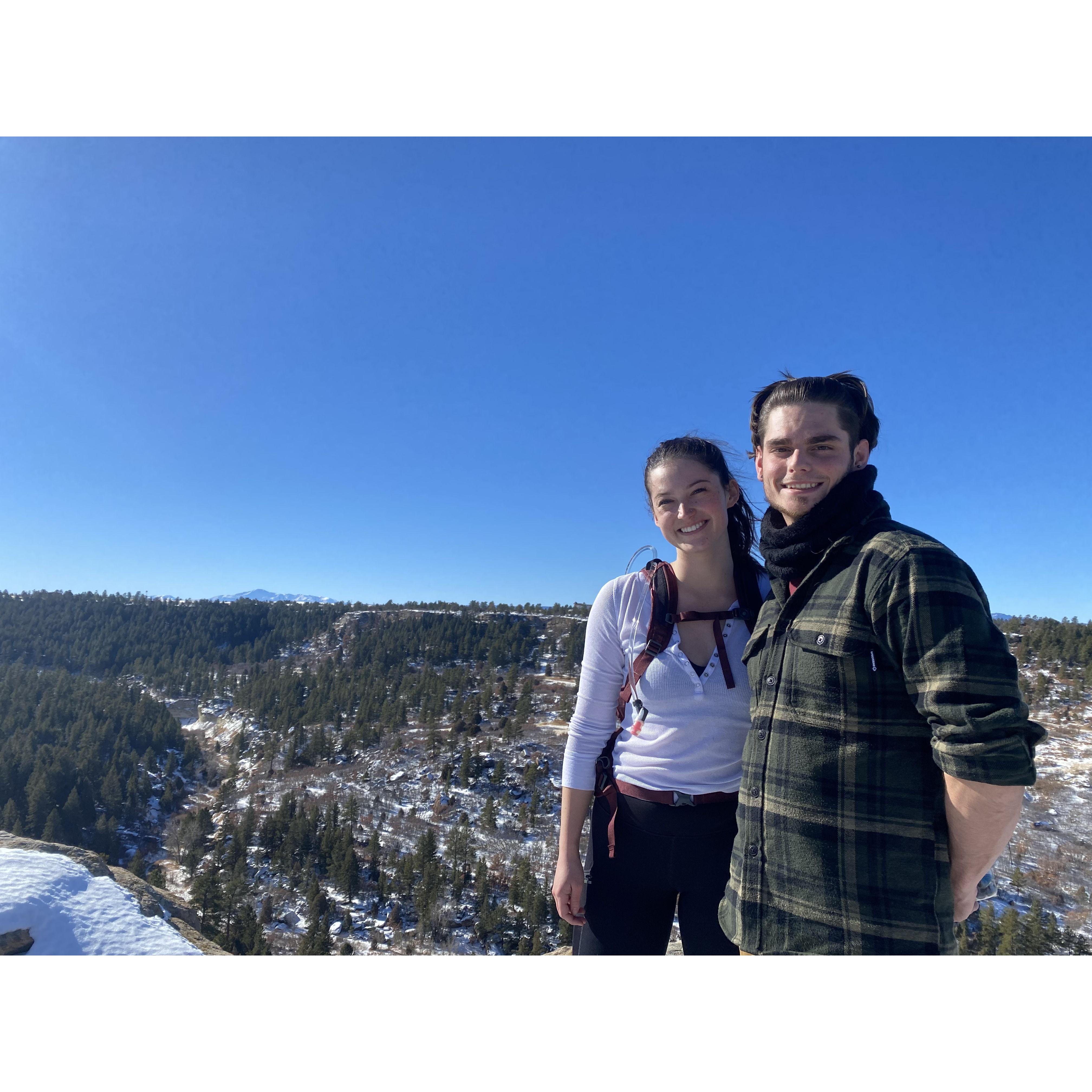 Shannon and Jason find their favorite hike in Denver, in Castlewood Canyon.
