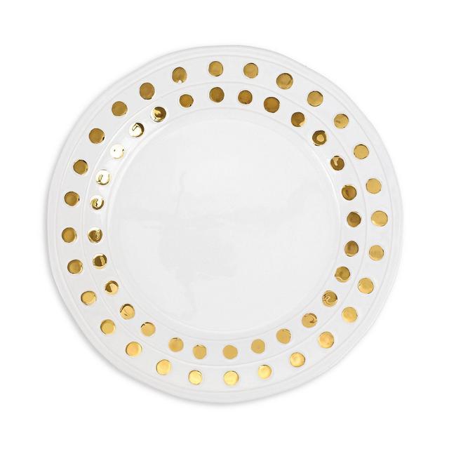 VIETRI Medici Gold Large Round Platter