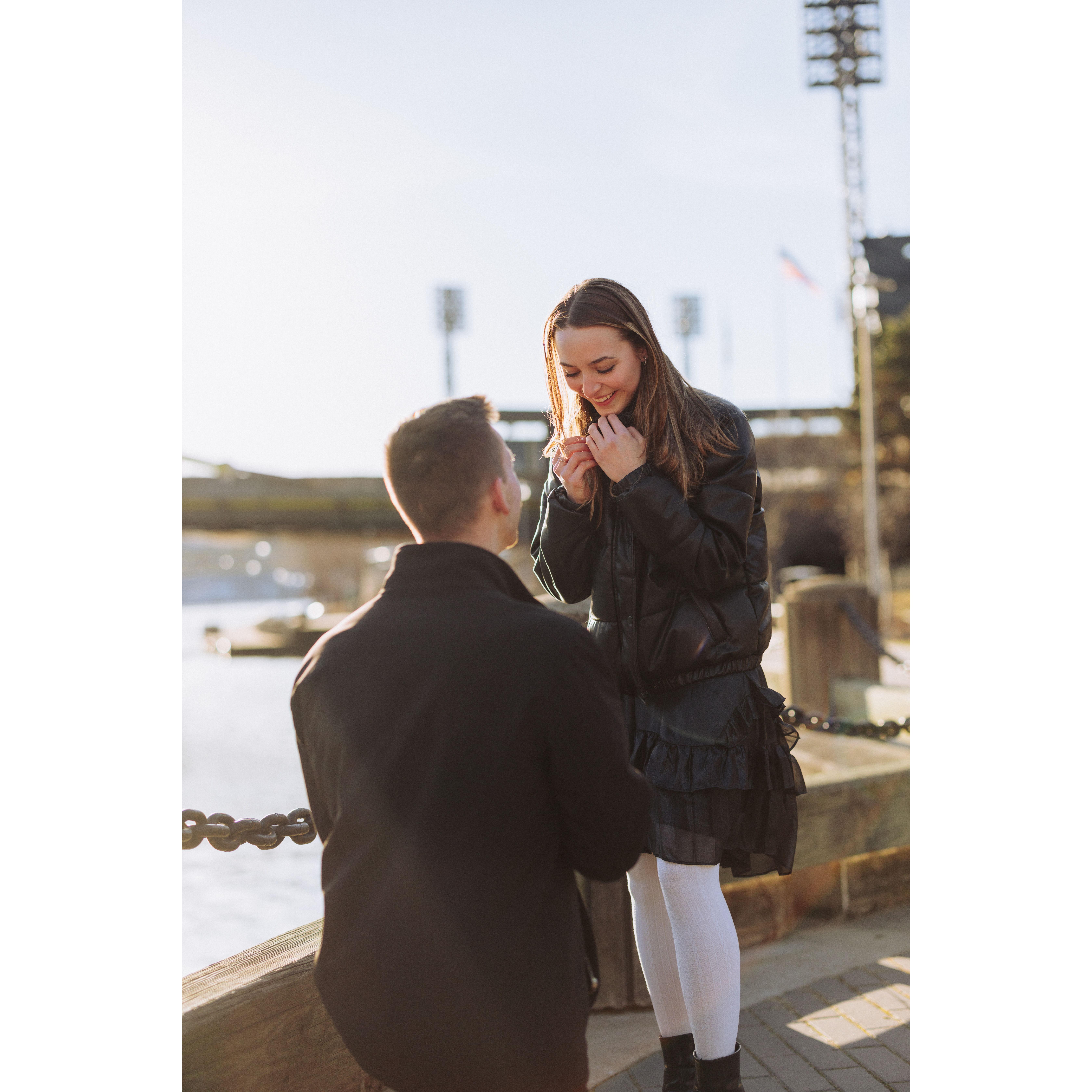 The day we got engaged!