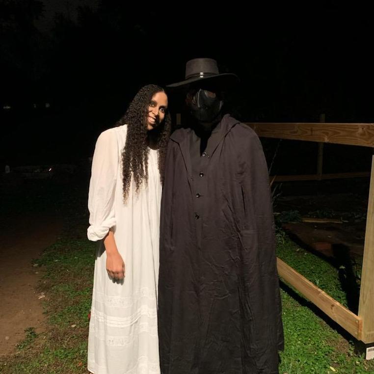 We might not have won Best Couple Costume at Brooke Wai's 2021 Halloween party, but we could've won SCARIEST.