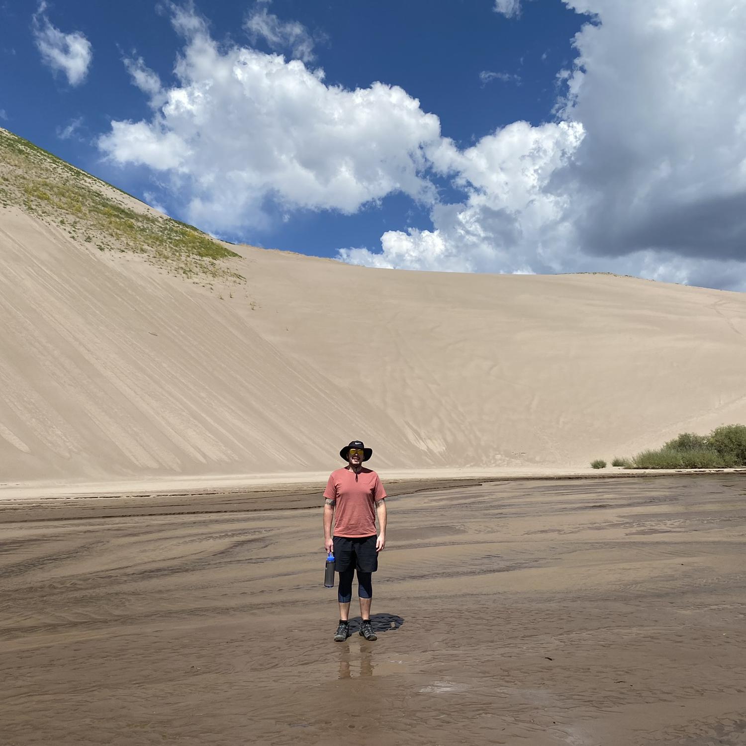 At the base of The Great Sand Dunes. Drew’s 35th Bday.