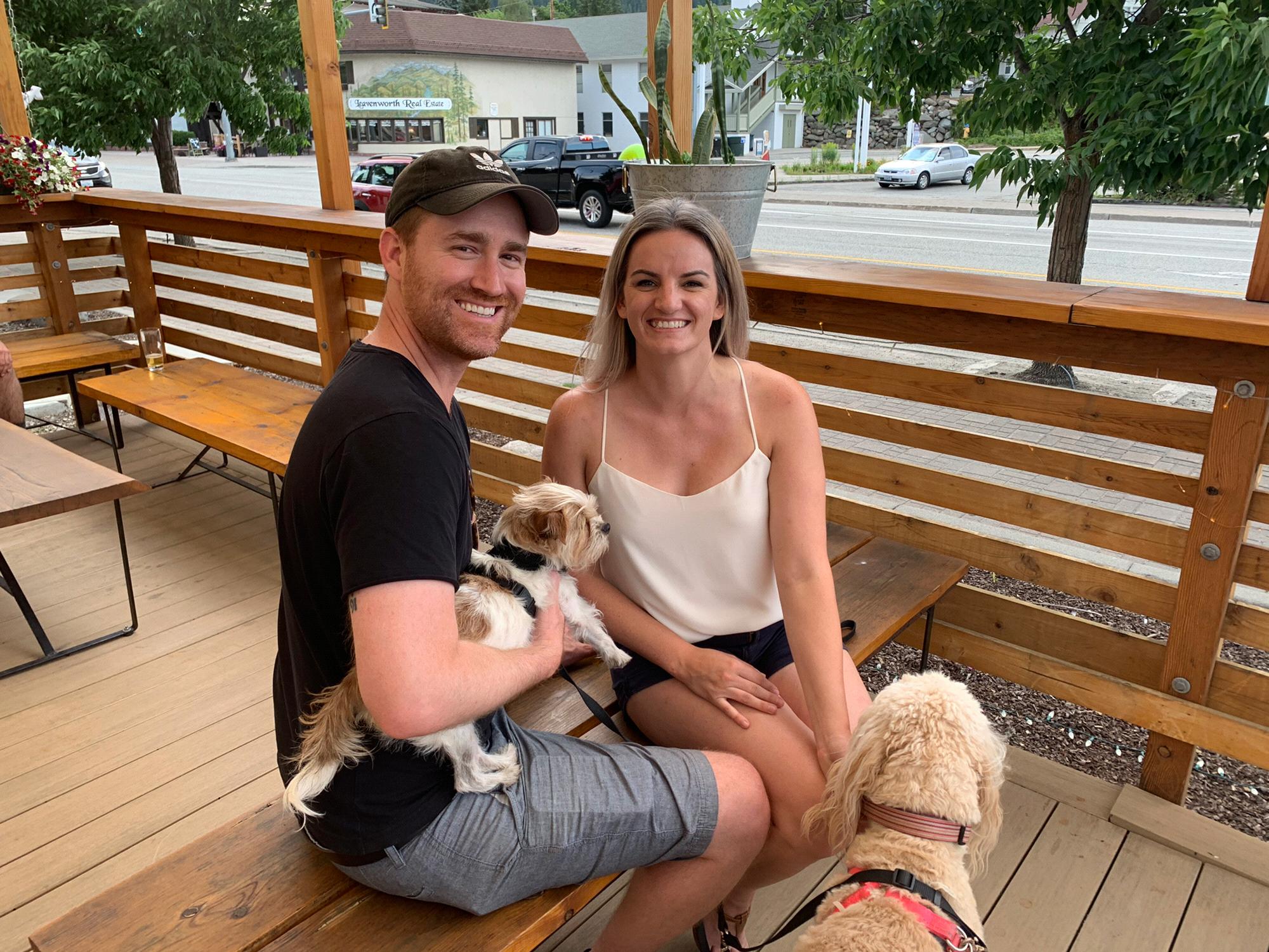 Celebrating our would be wedding date in Leavenworth