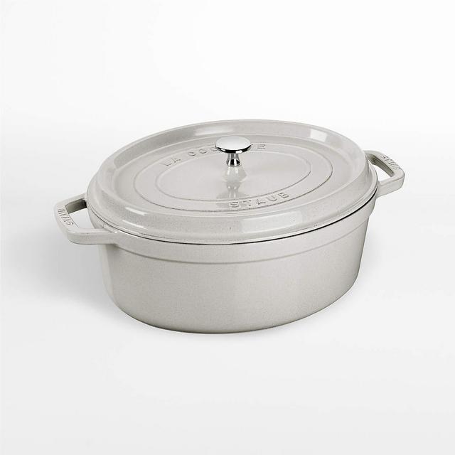 Staub ® 7-Qt. White Truffle Oval Dutch Oven