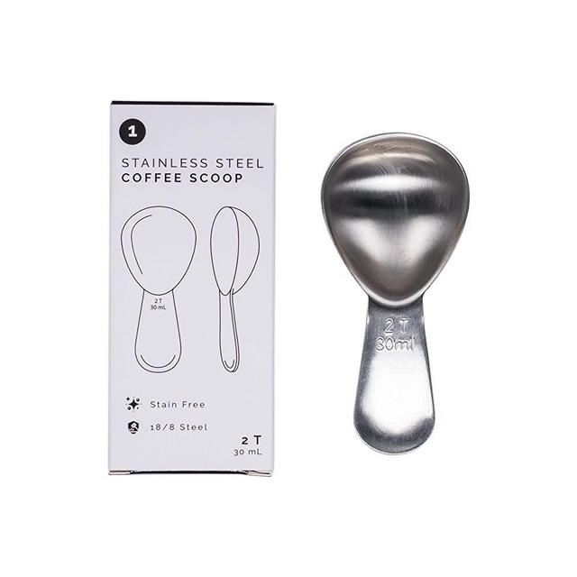 Airscape Stainless Steel Coffee Scoop - 2 Tablespoons Stainless Steel Spoon, Perfectly Proportioned and Ergonomic, Fits inside the Airscape Canister