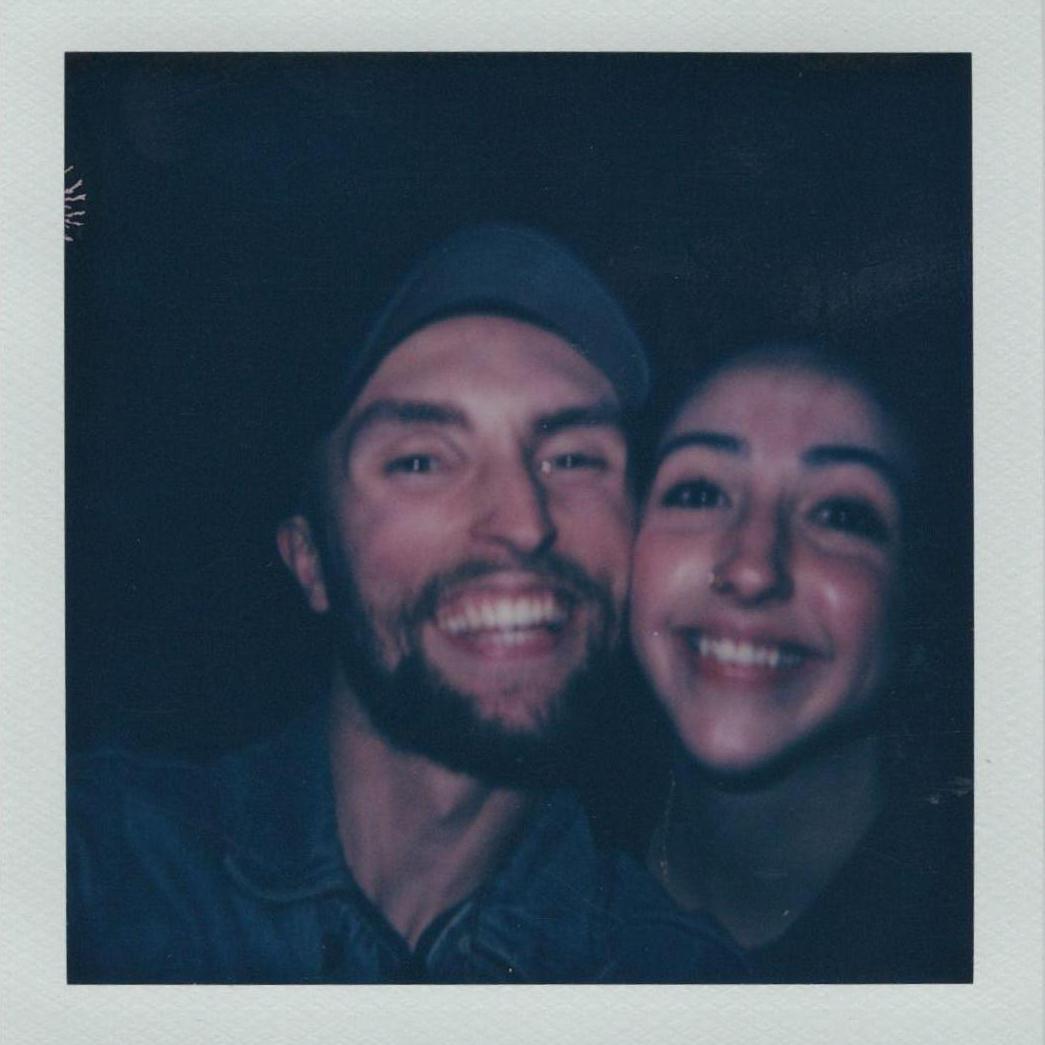 The only Polaroid without a caption or date, but we sure do look happy :)