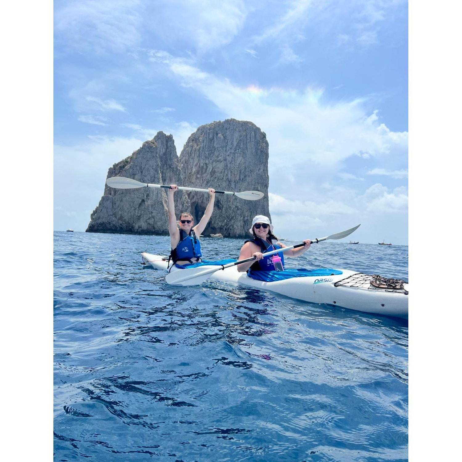 Capri Italy: Kayaking near the Faraglioni