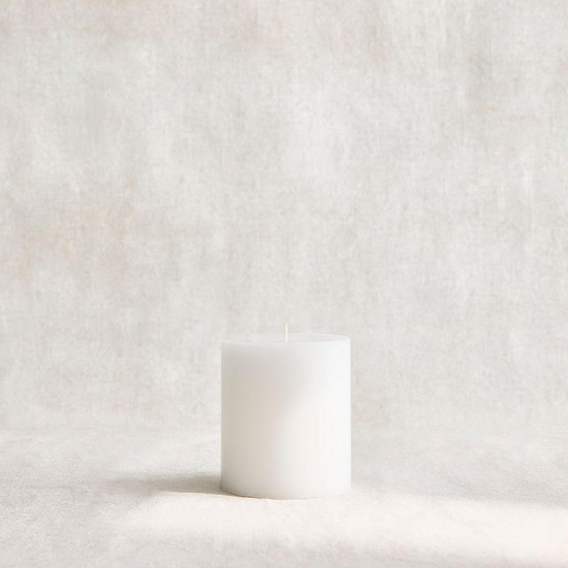 Signature Wax, Basic Pillar, White, 4X4.5