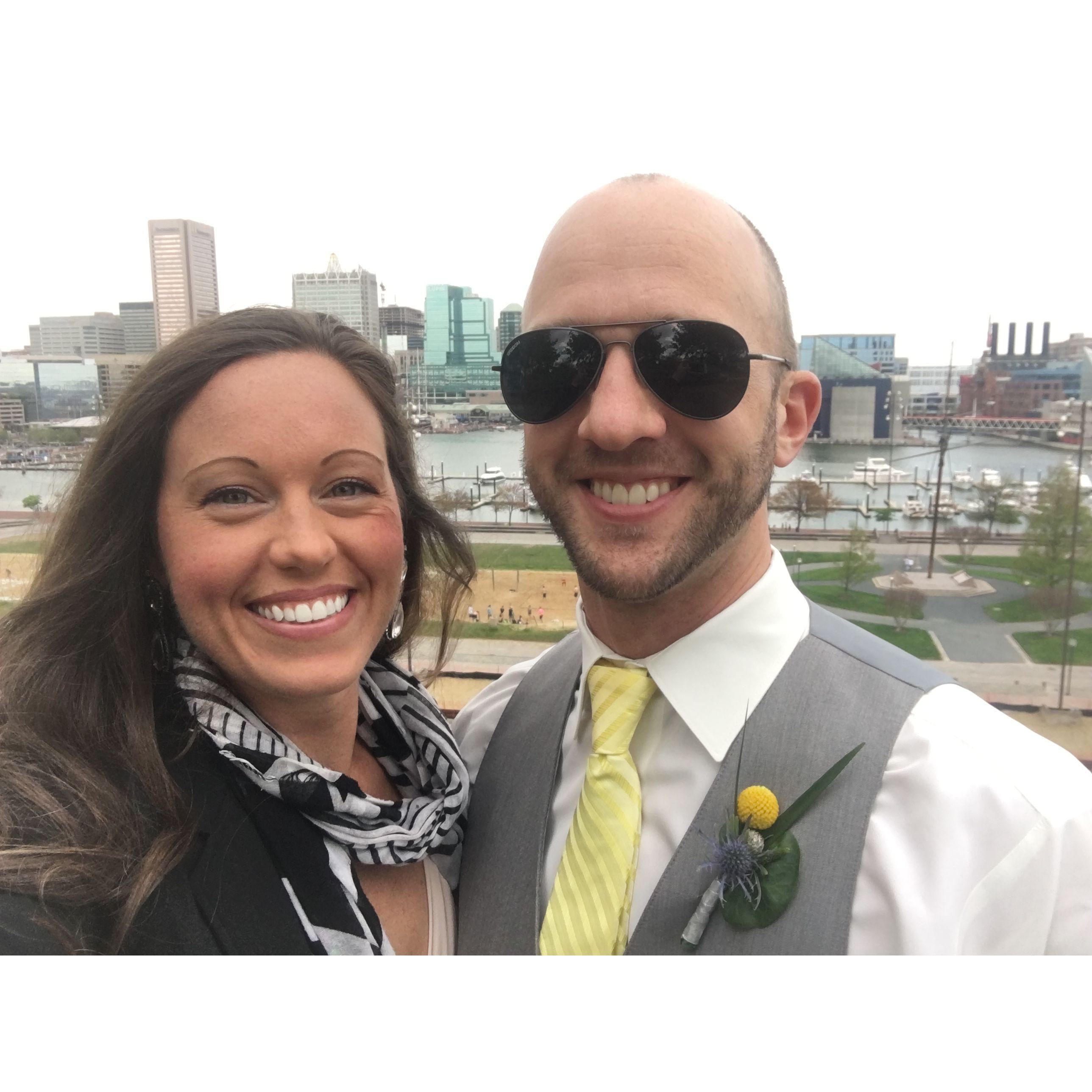 I flew back from a rugby tournament in New Zealand to join Ken in Baltimore for Pat's wedding