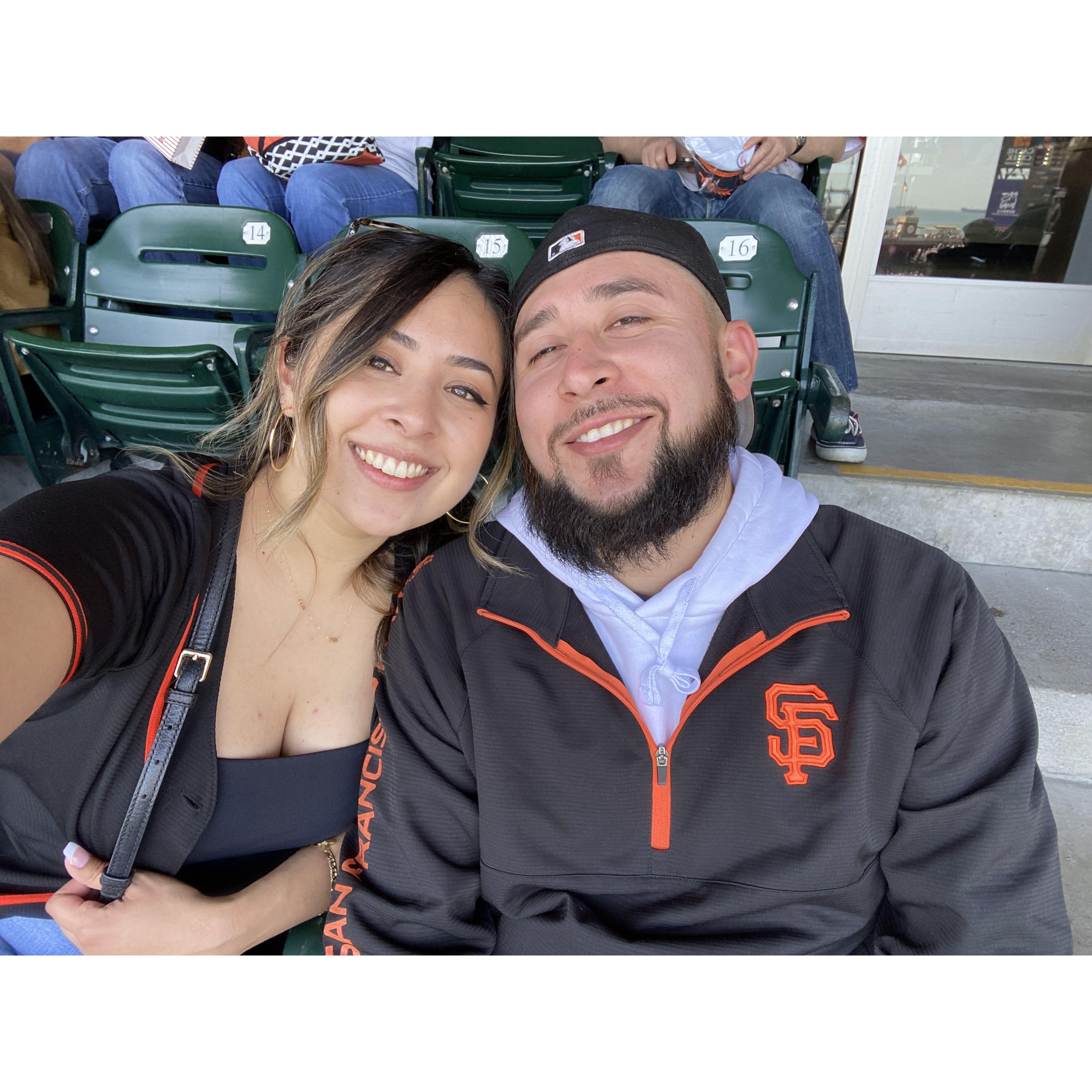 Our first SF Giants game together!