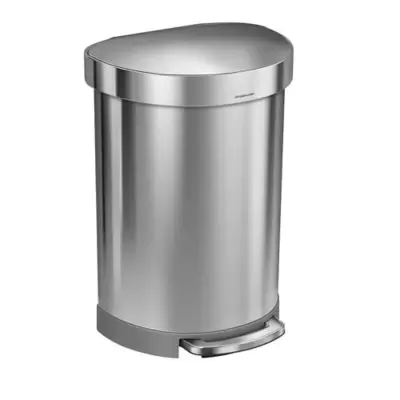 simplehuman® Semi-Round 60-Liter Step-On Trash Can with Liner Rim