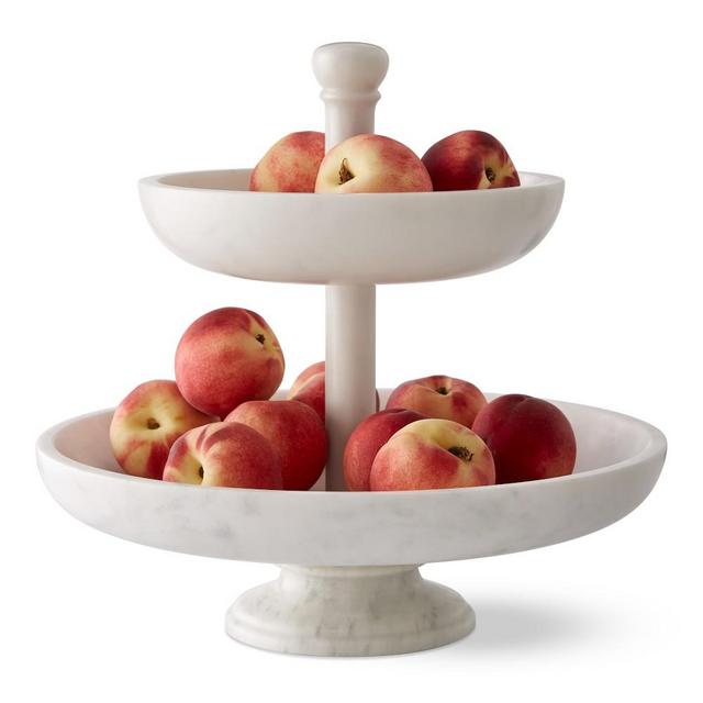 Marble Tiered Fruit Basket