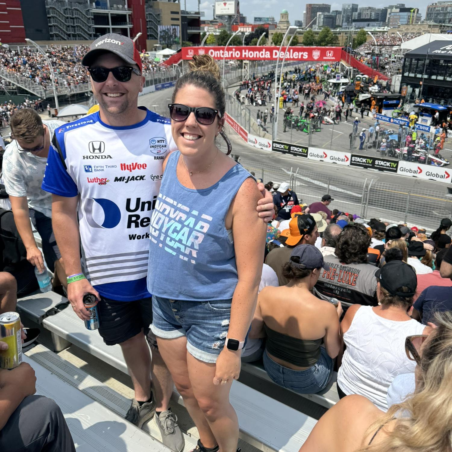 Matt in his element - at the Indy race in Toronto in July 2024.