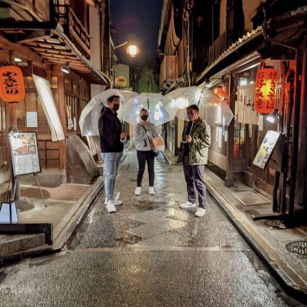 Rainy days never stopped us from finding an izakaya and grilled meats.