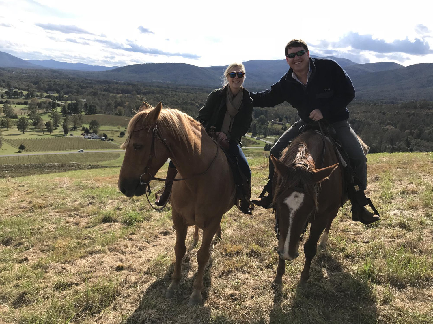 Horseback riding in Charlottesville, VA.