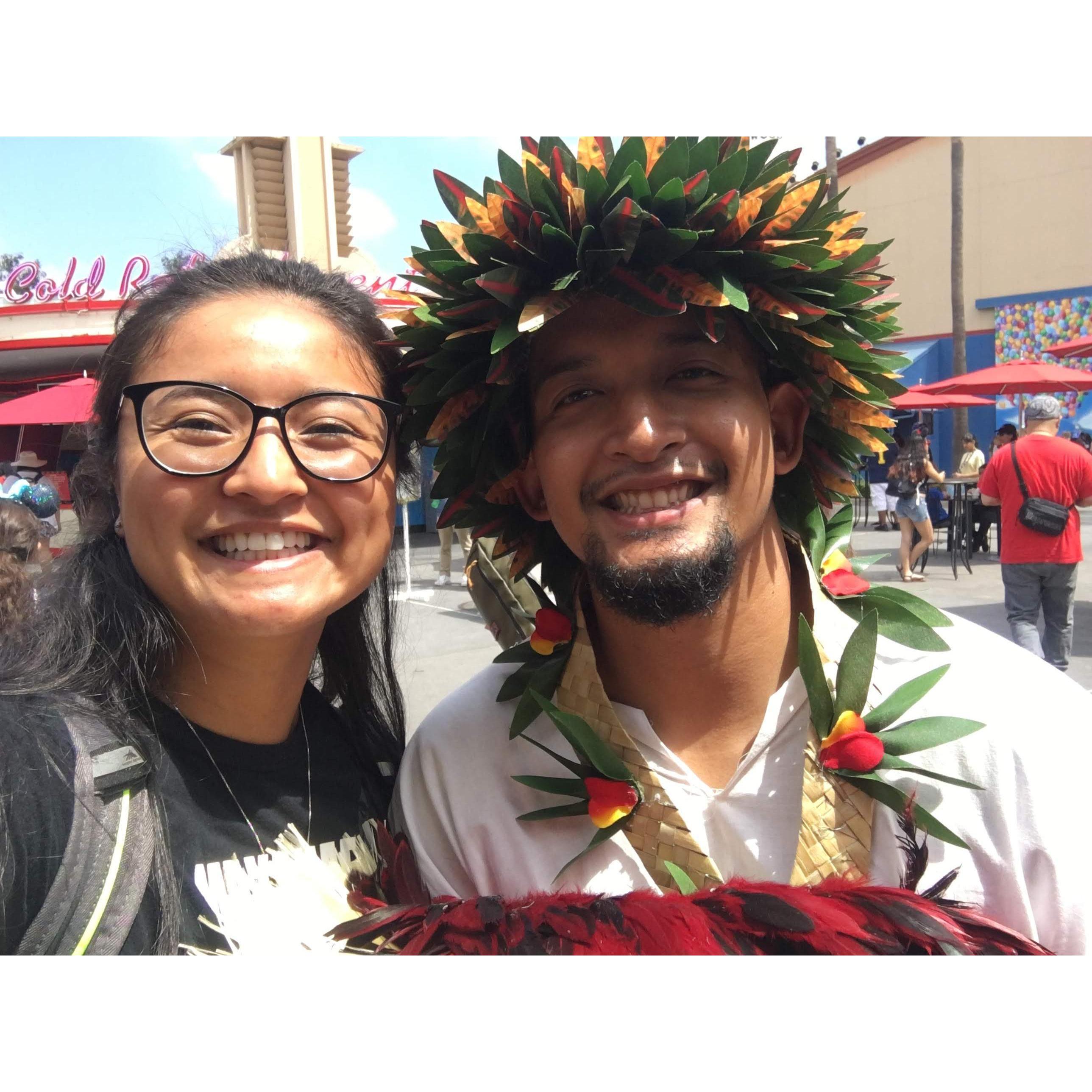 Proud to be his #1 groupie.
Tahitian Dance Performance in Disney Land.
Sept. 2018