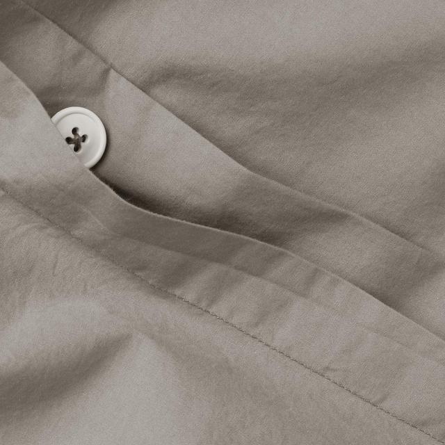 Percale Duvet Cover, KING, color PUTTY