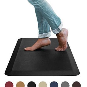 Sky Mat, Comfort Anti Fatigue Mat 20 x 39 x 3/4", 7 Colors and 3 Sizes, Perfect for Kitchens and Standing Desks, (Black)