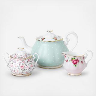 Vintage Mix 3-Piece Tea Set