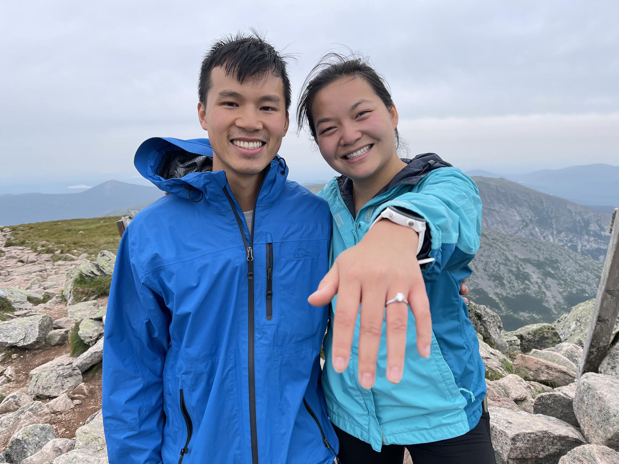 The proposal at the top of Mt. Katahdin