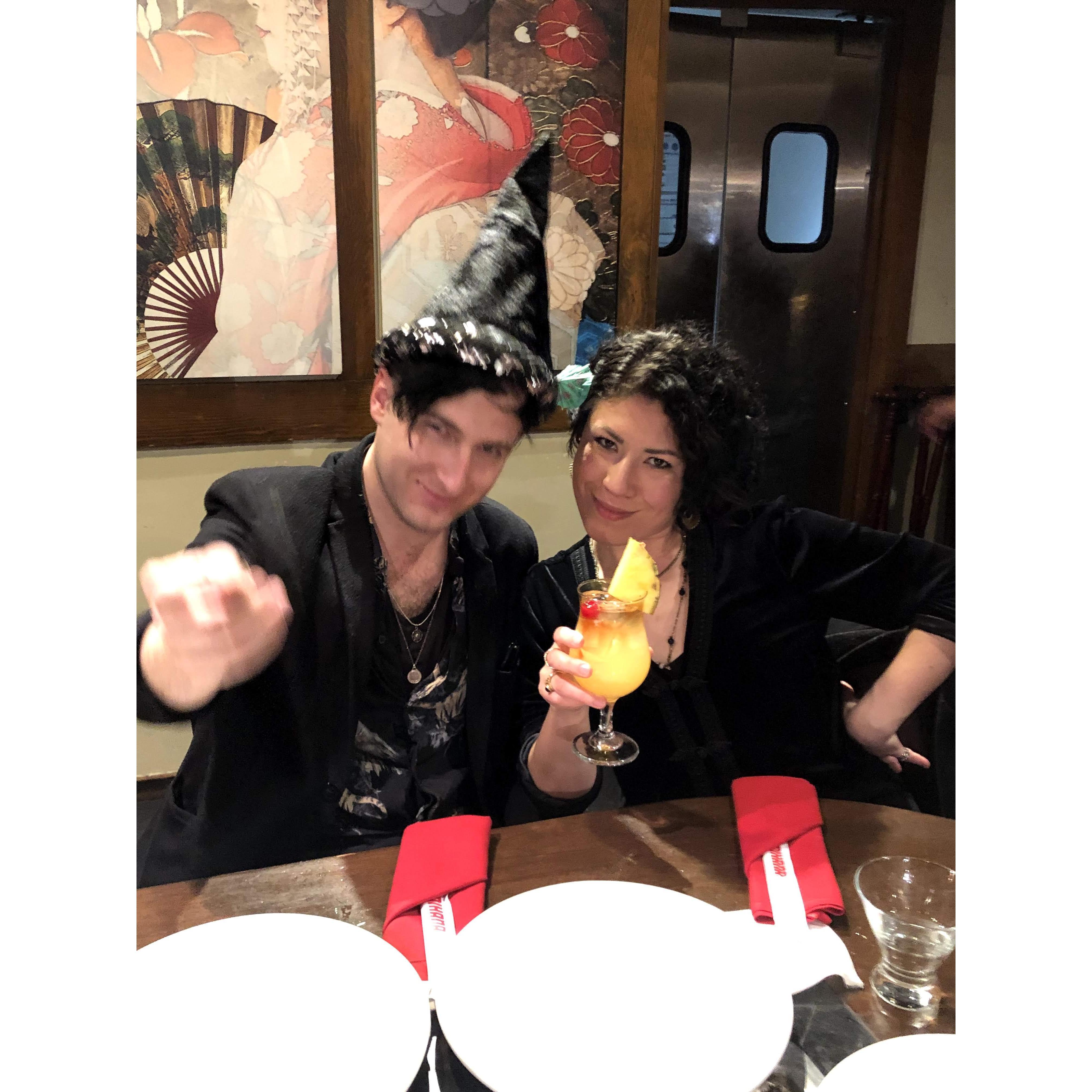 We share a love of tiki drinks.