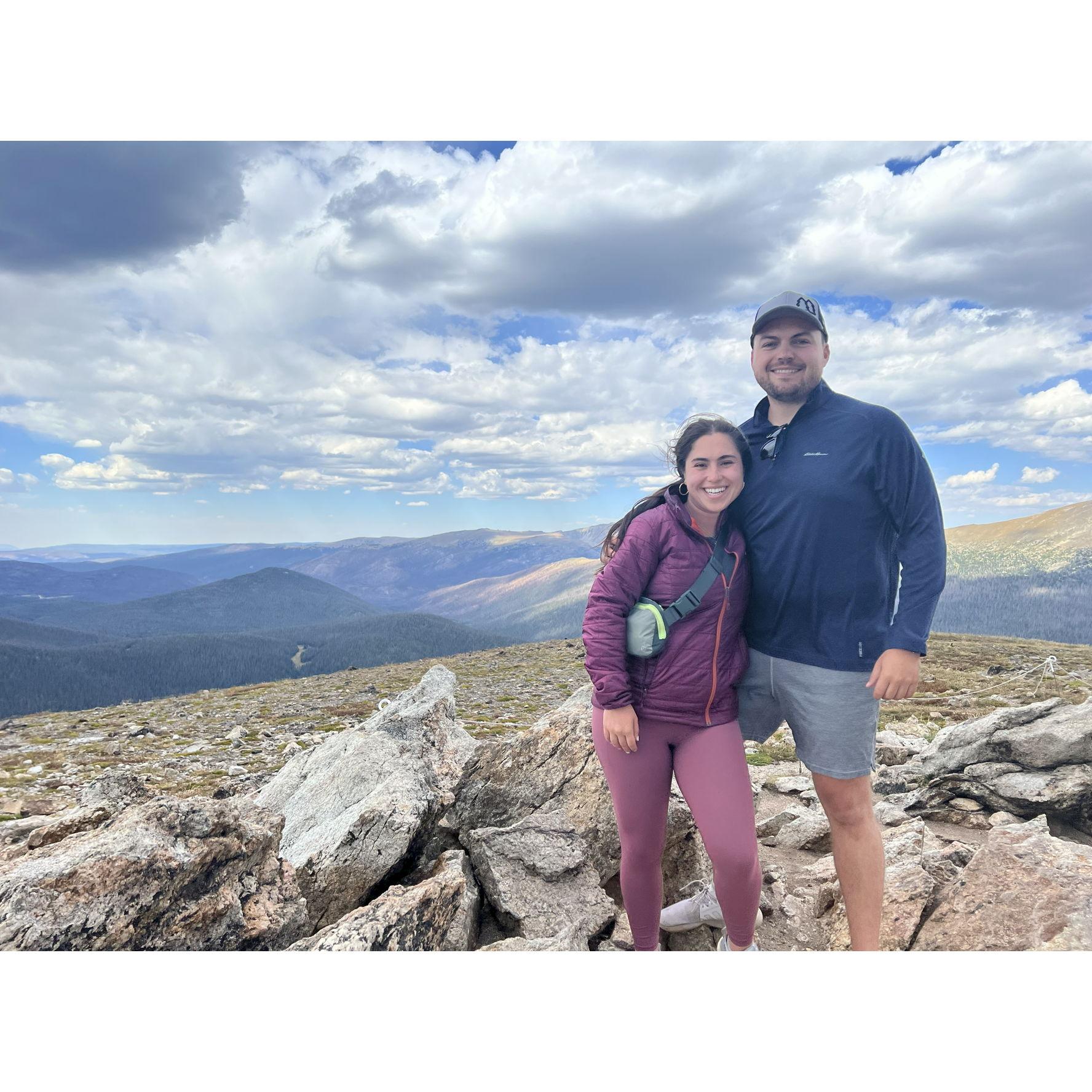 Hiking in Rocky Mountain National Park in Sept of 2022