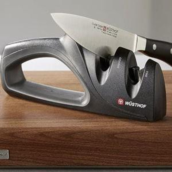 WÜSTHOF 2-Stage Hand-Held Sharpener, Black