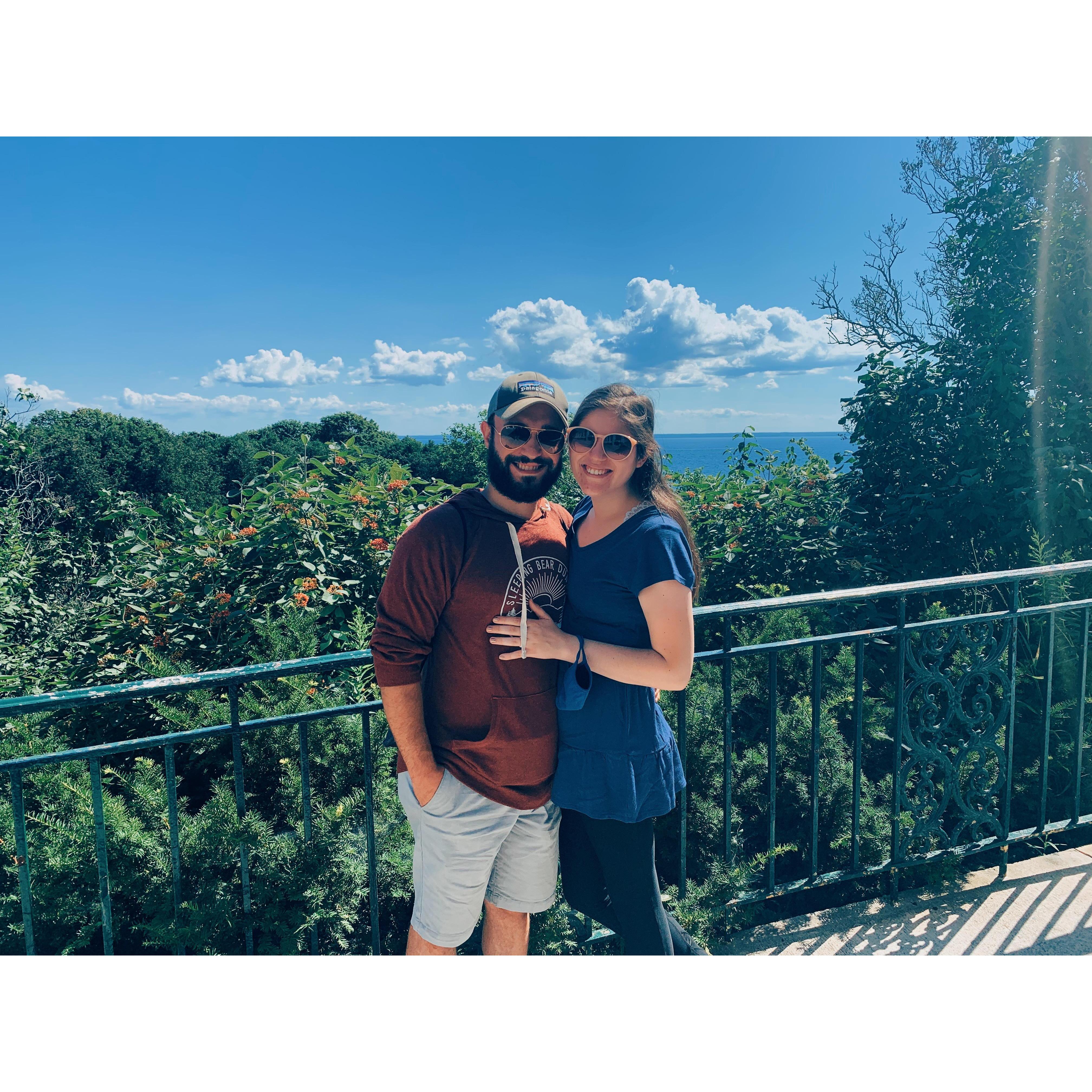 Taken on the porch of the Grand Hotel (where we snuck onto)