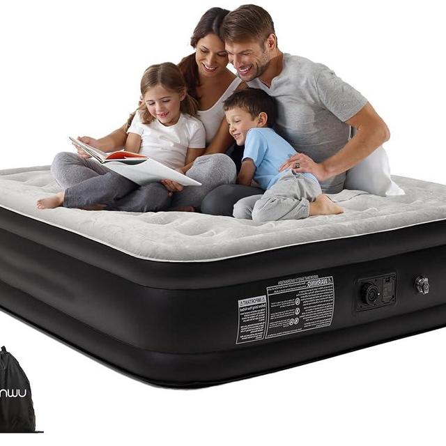 Nyabtst Air Mattress Queen with Built in Pump - 16 Inch Sturdy Blow Up Mattress - 3 Minutes Inflatable Mattress for Home or Camping - Air Bed Max Weight Capacity 660 lbs