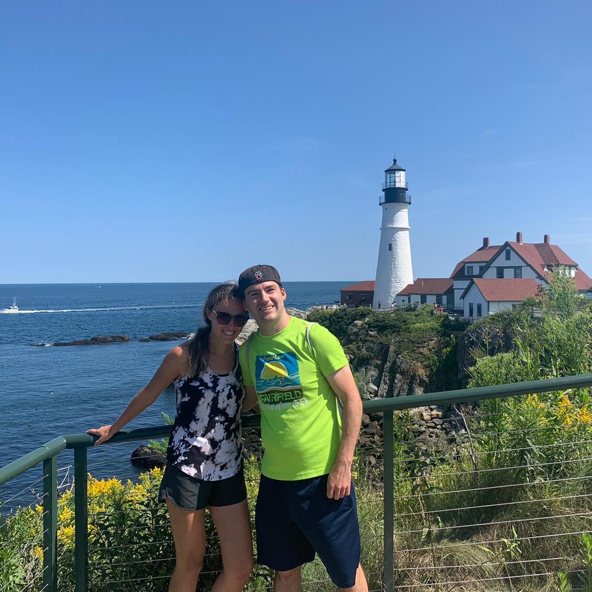 Exploring the light houses in Portland, ME.