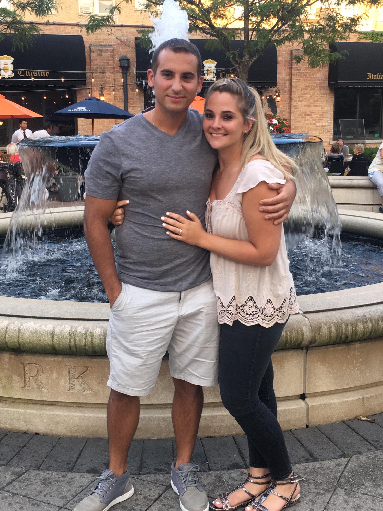 When Mike proposed on August 9th, 2017.