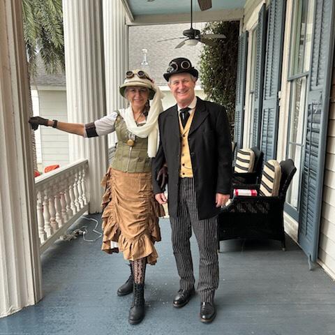 Steampunk Adventurers at Dickens on the Strand, Galveston, TX