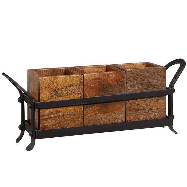 Vintage Blacksmith Flatware Caddy