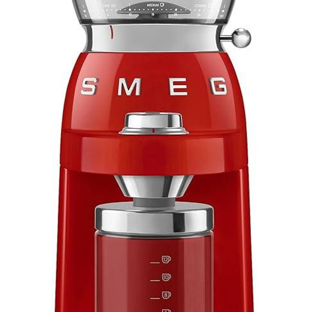 SMEG 50's Retro Line Tritan Renew Coffee Grinder (Red) (Red)