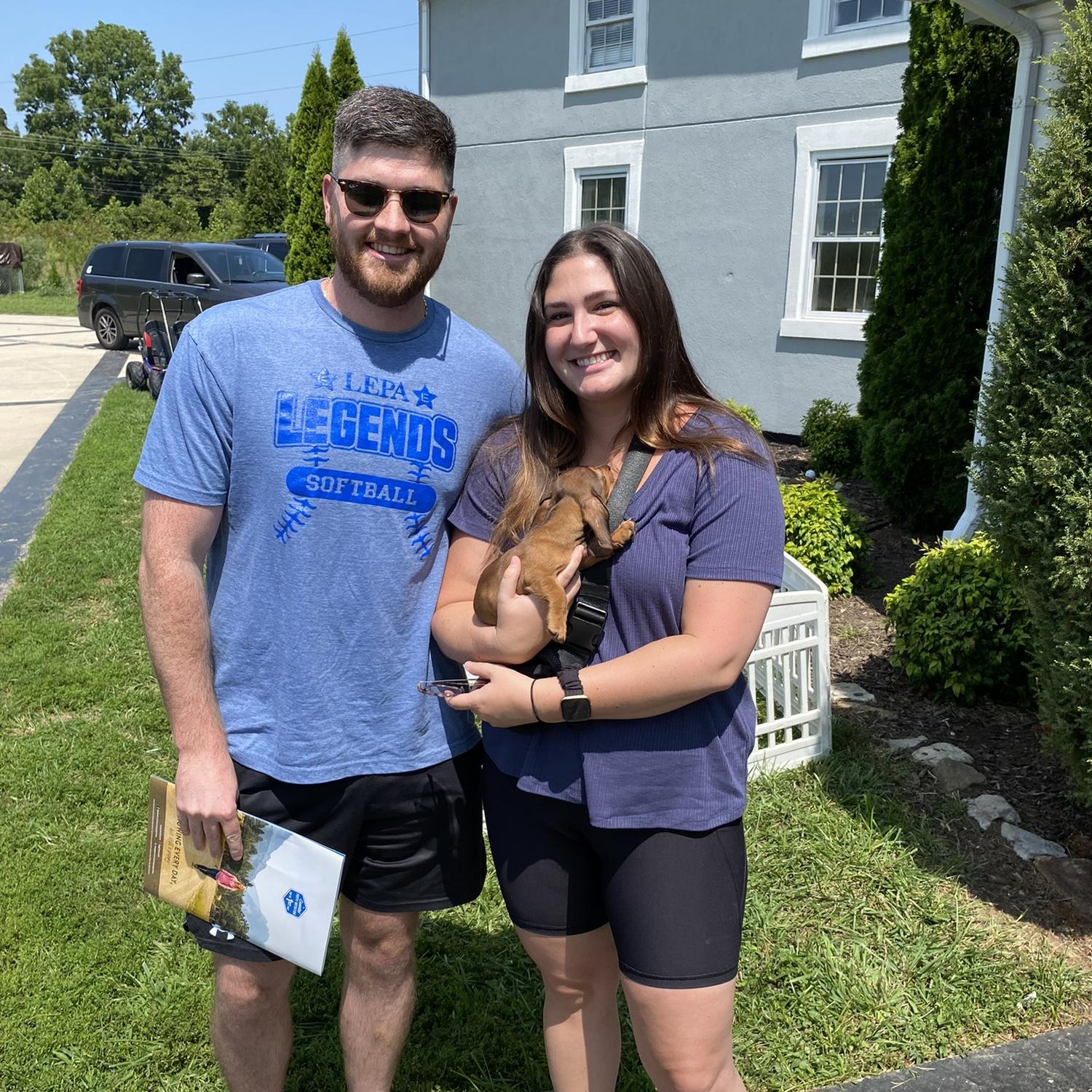 Our first baby together, Tater