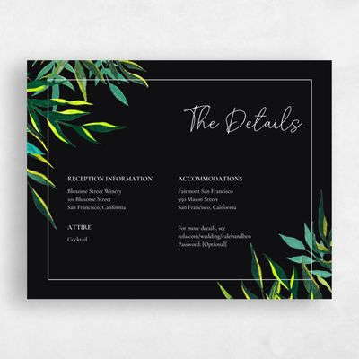 Black Destination Wedding Enclosure - Cartago