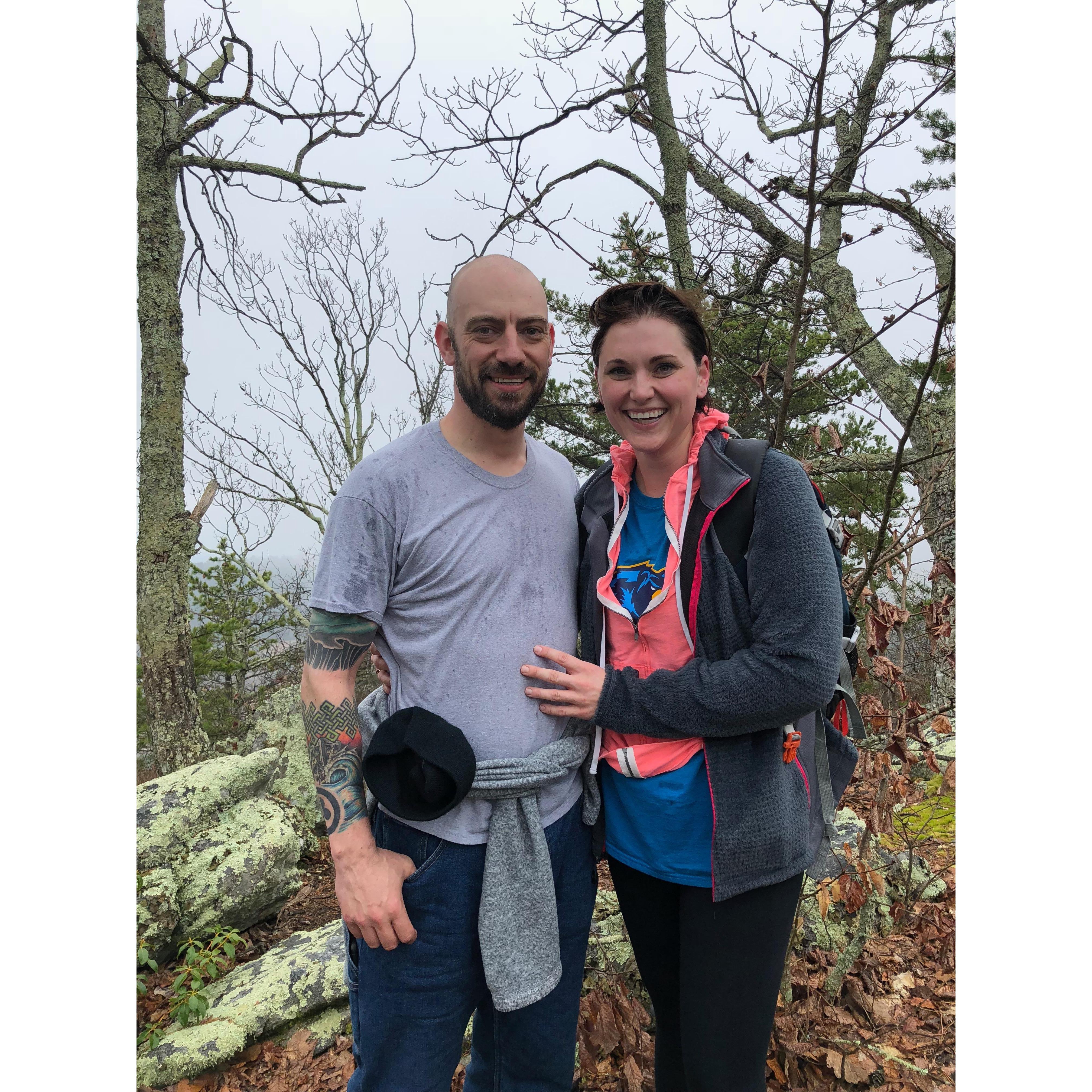 Easter hiking with Mom Smith (who kicks our butts)