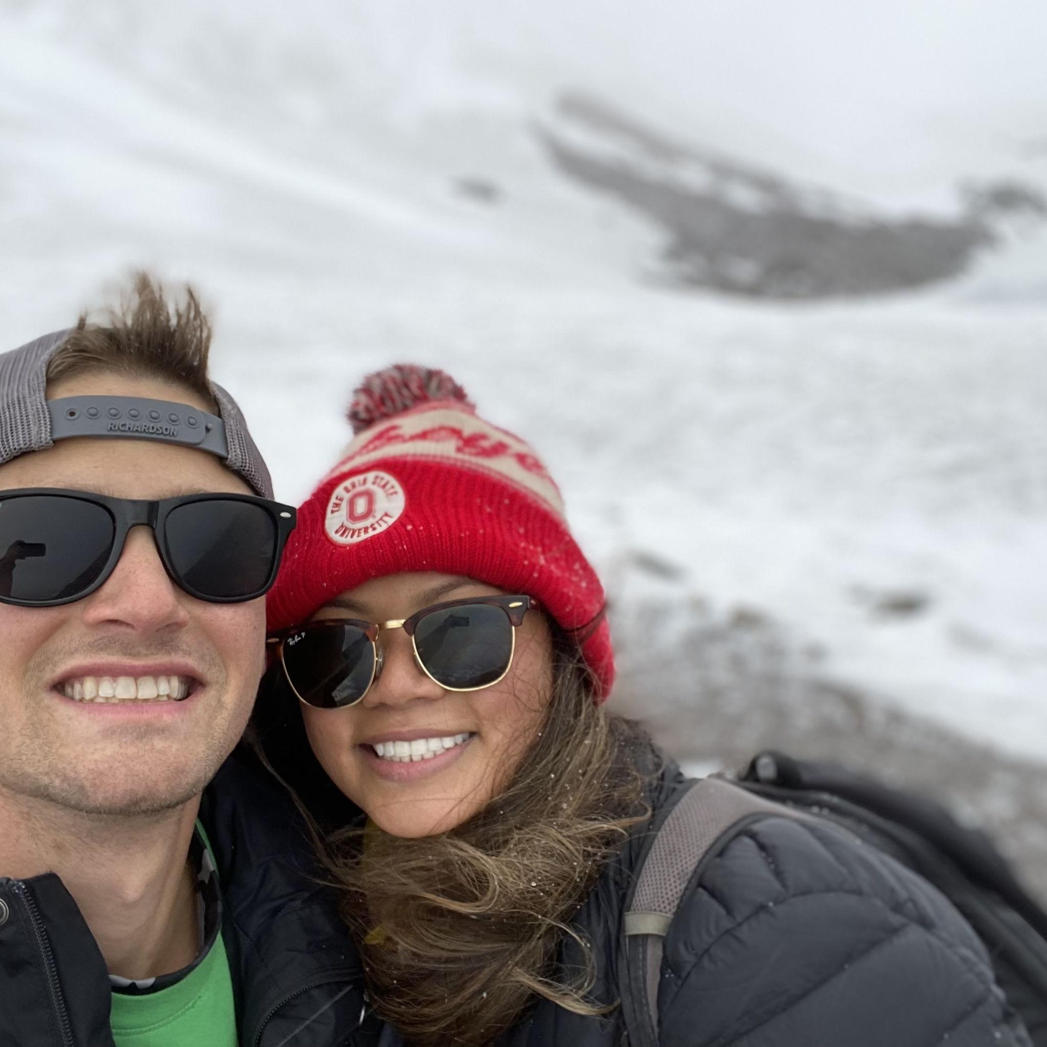 Ab & Ryan climbing south sister!