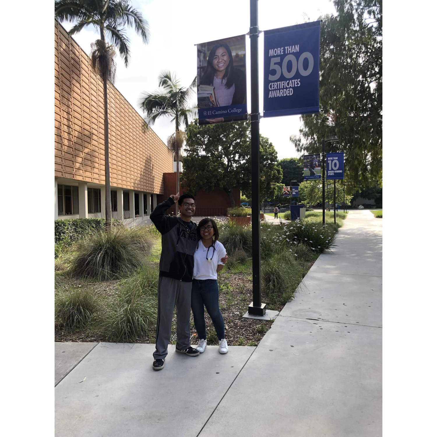 Chloe's banner at El Camino College