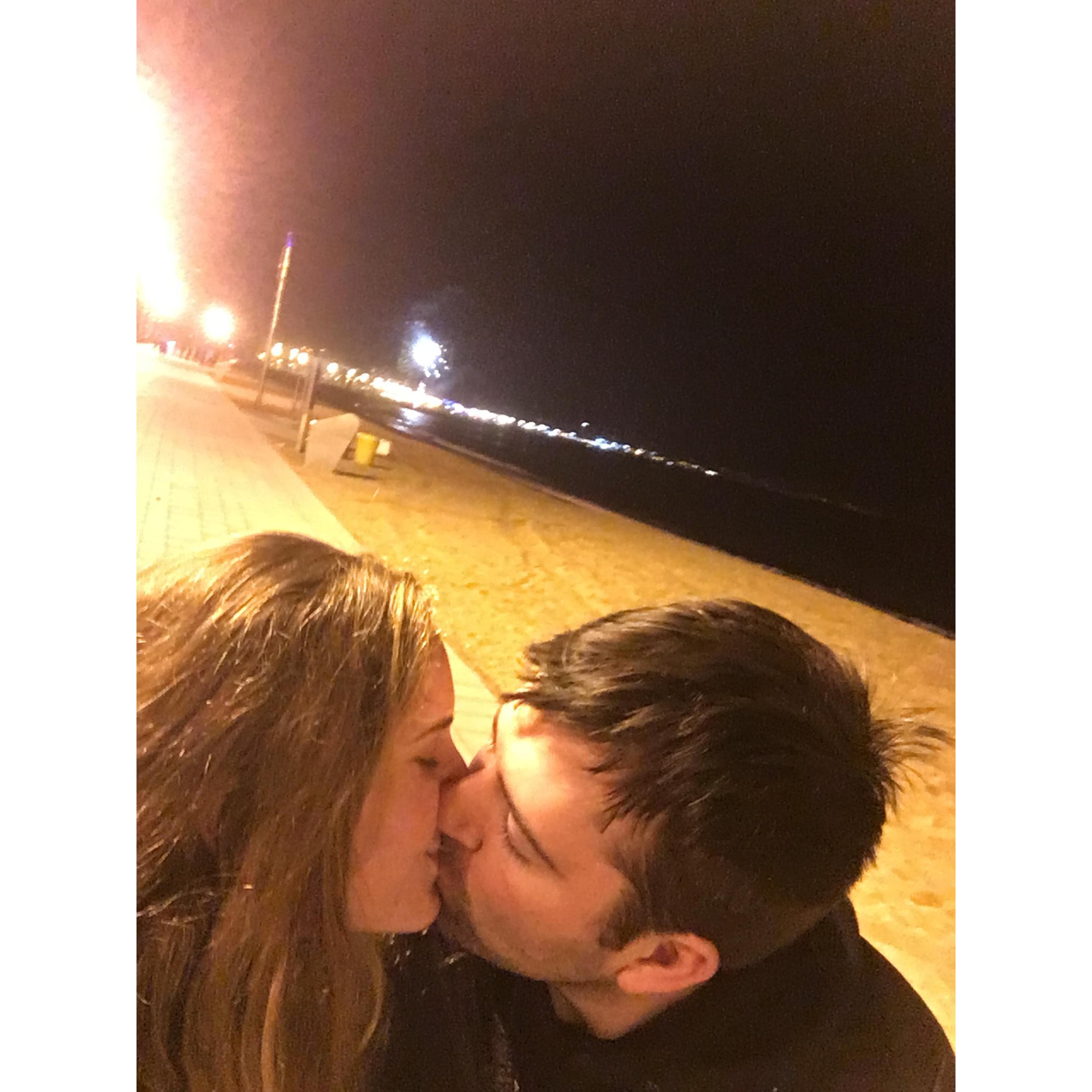 New Years' in Barcelona! Little did I know the next day Matt would propose to me!