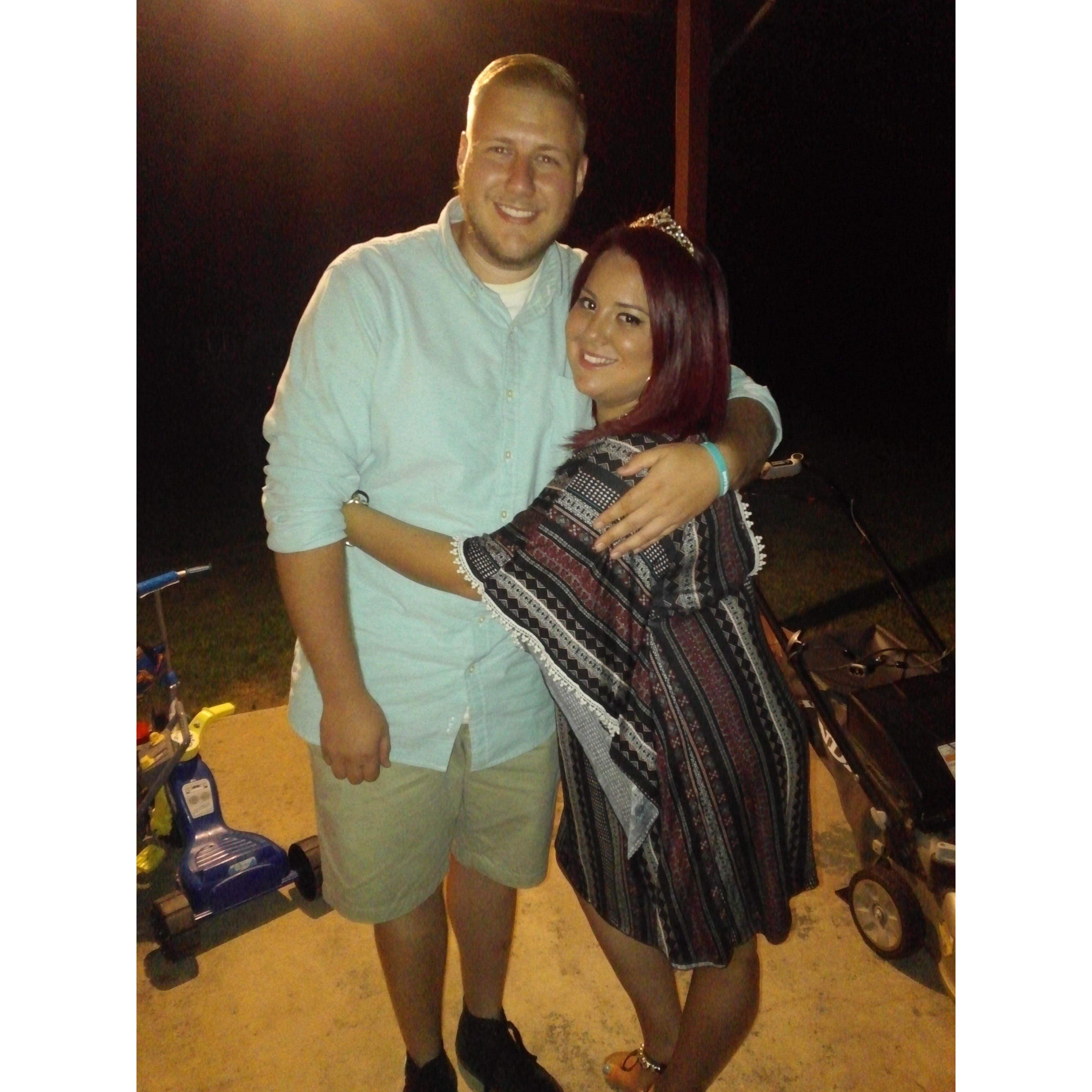 Our first picture together July 25th, 2015
