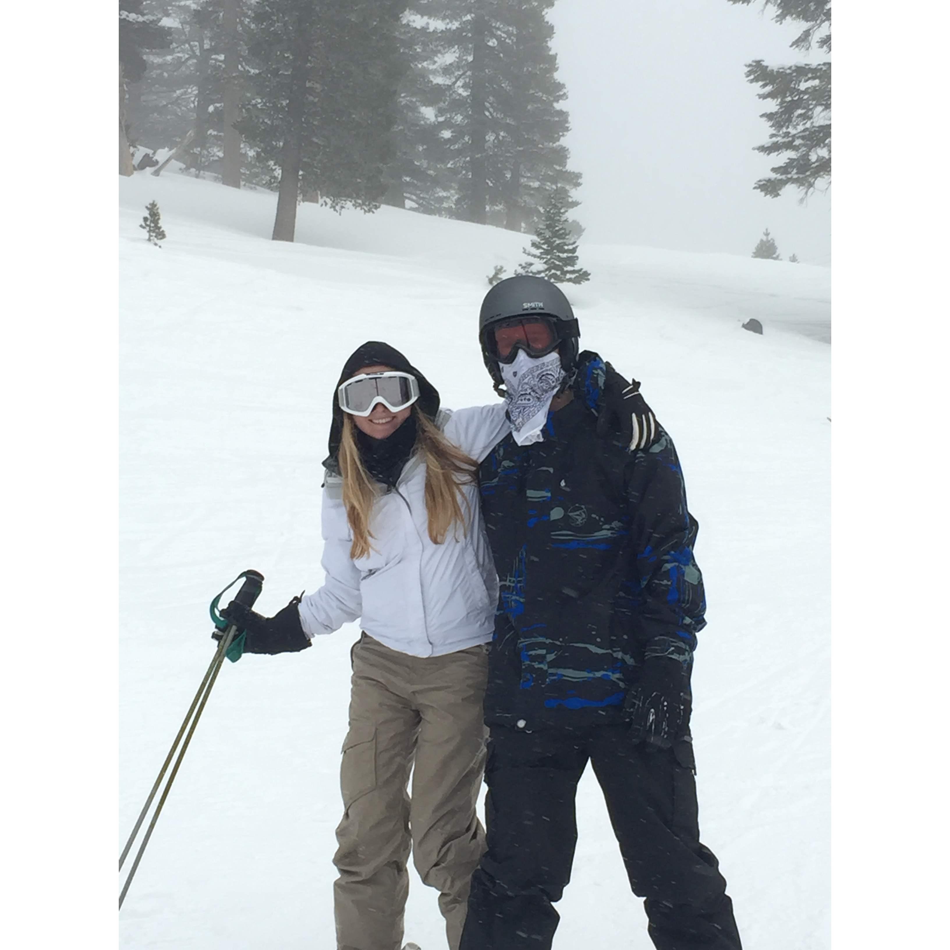 01-09-2016: First time skiing together at Heavenly. 