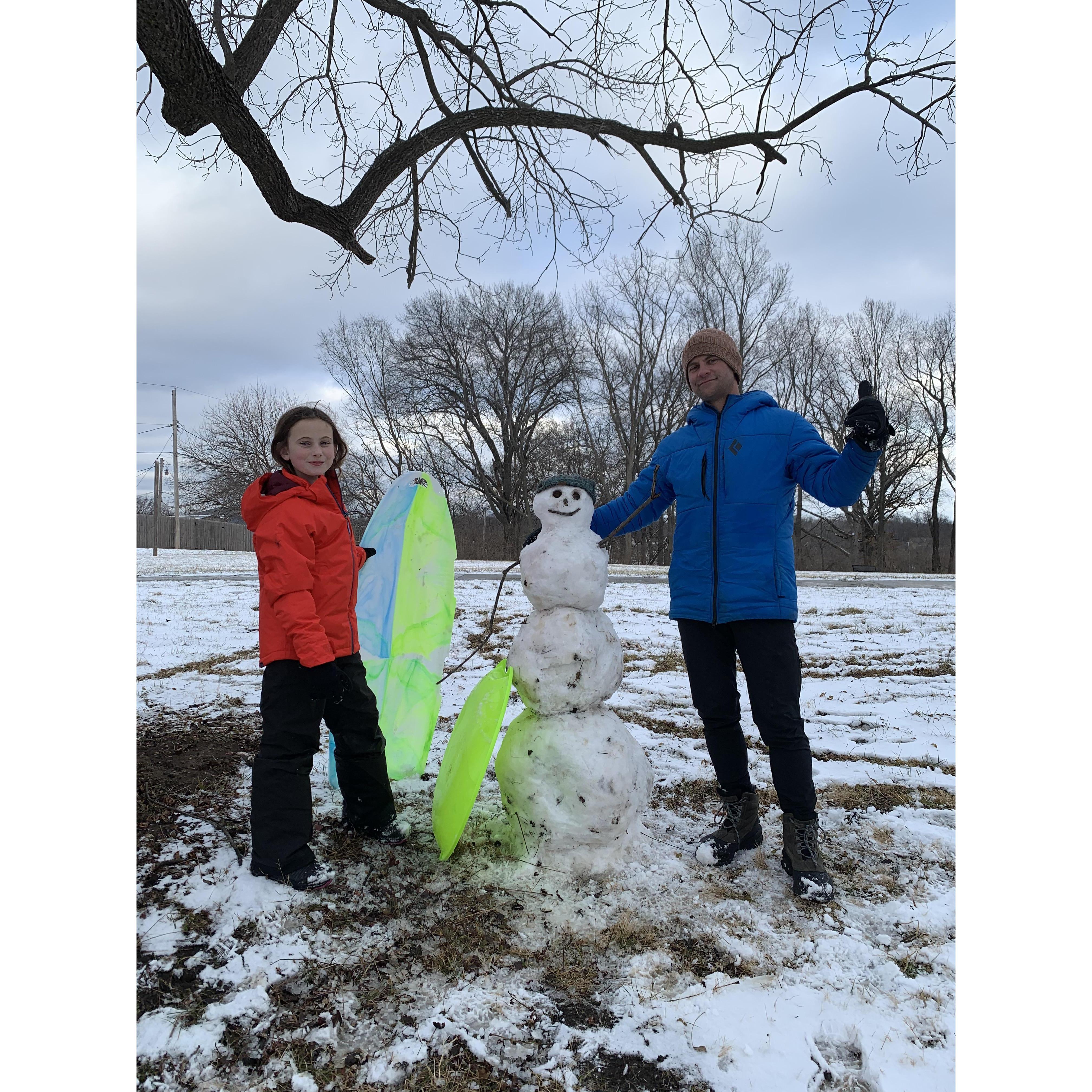 Winter Snowmen in KC