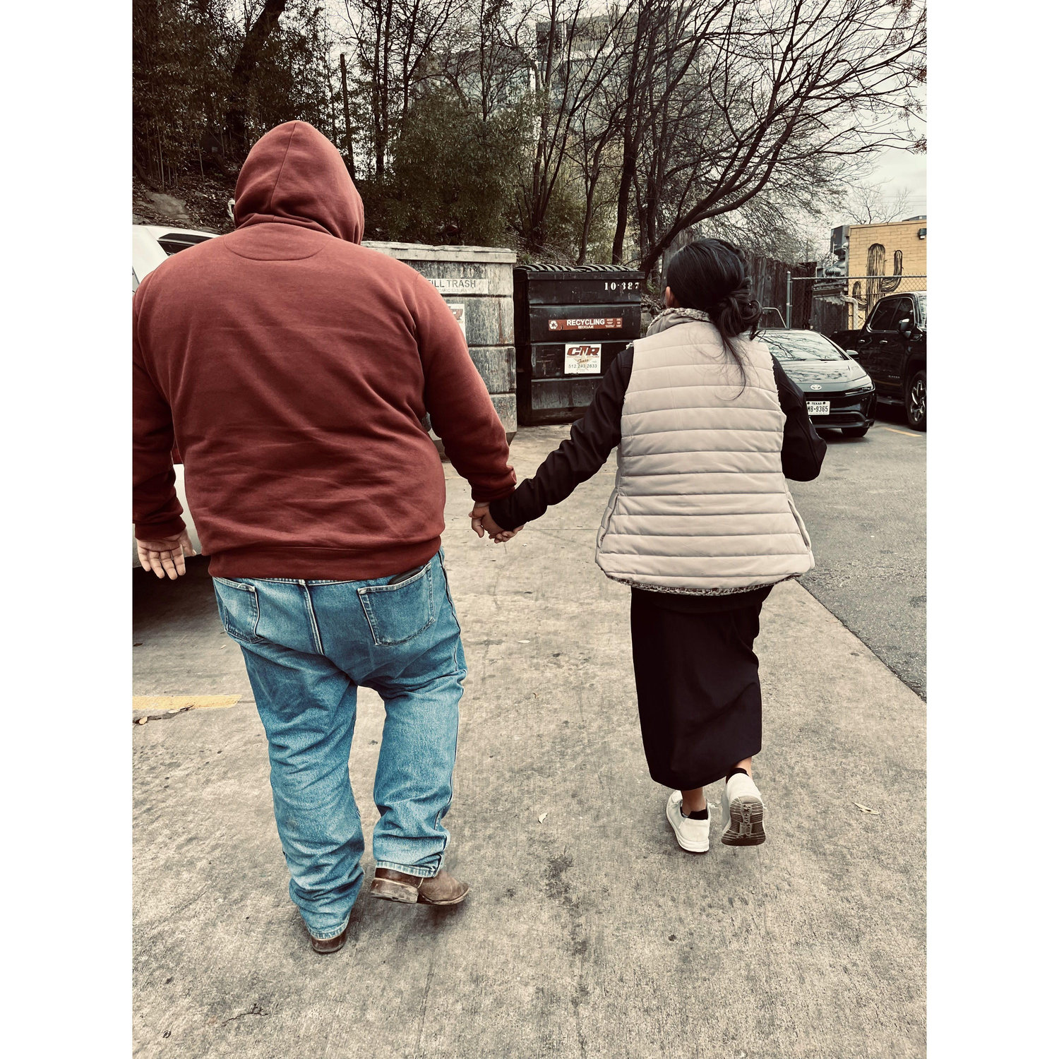 The first time they held hands