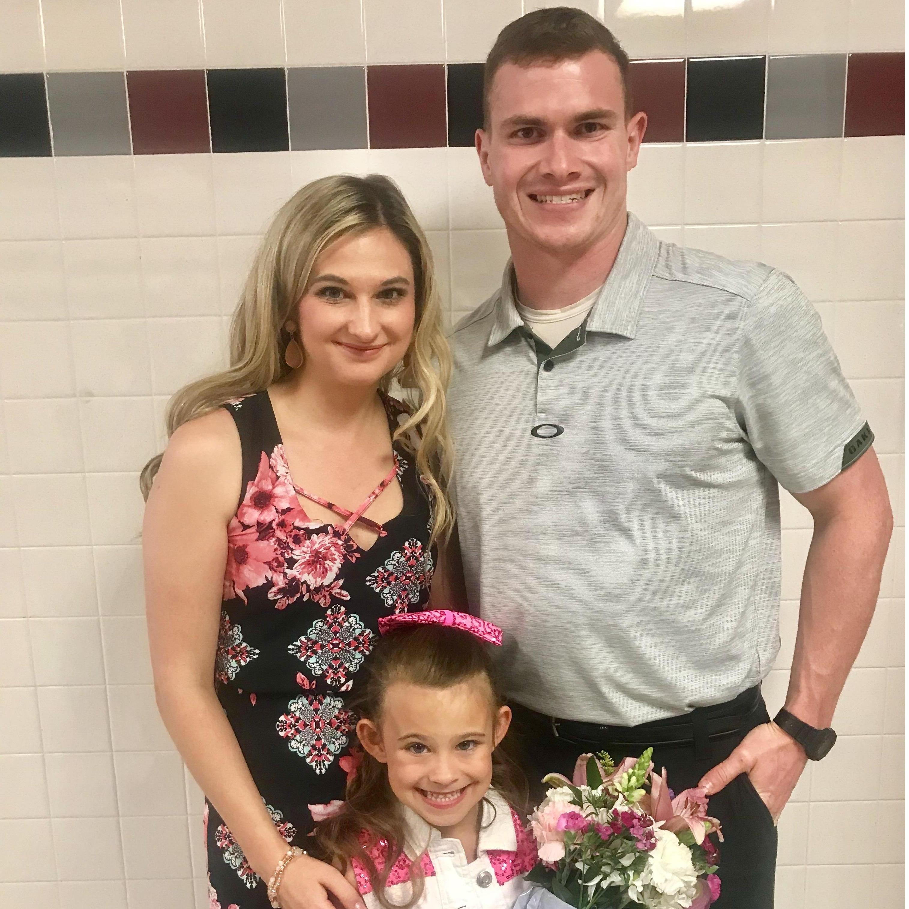 Us at Hannahs dance recital