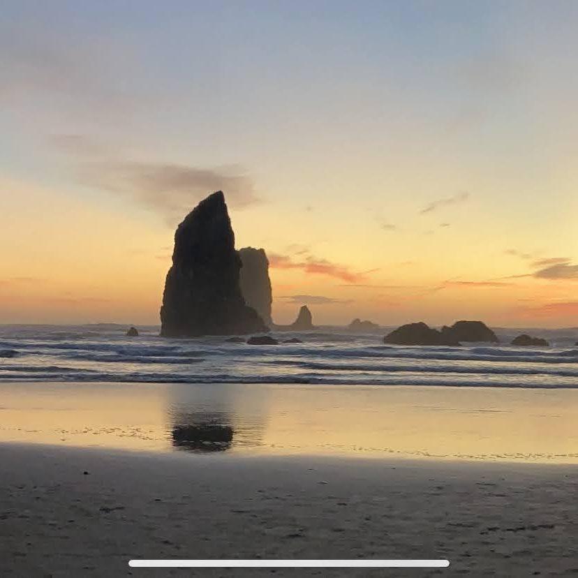Oregon Coast at Sunset, Cannon Beach
